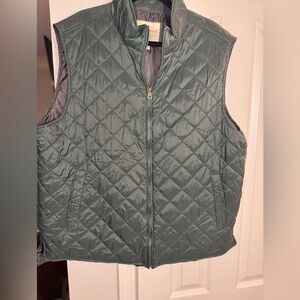 Weatherproof Quilted Vest in Forest Green
